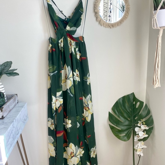 Miss Avenue | Dresses | Backless Green Elegant Dress | Poshmark
